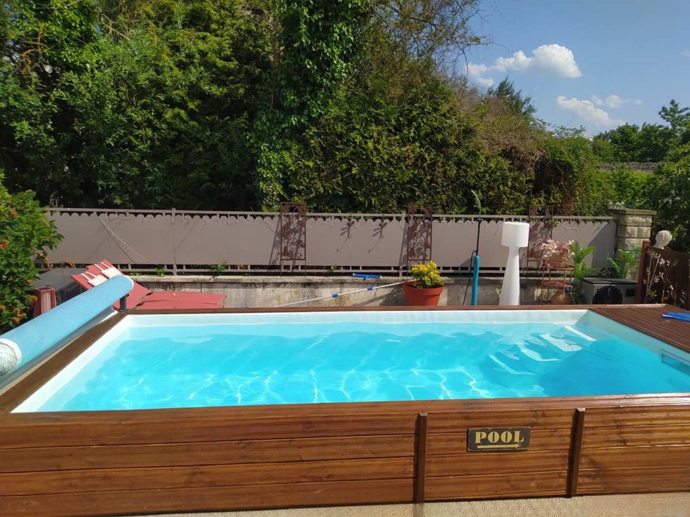 Piscine container réalisée par notre atelier : aquabox 5,00 m